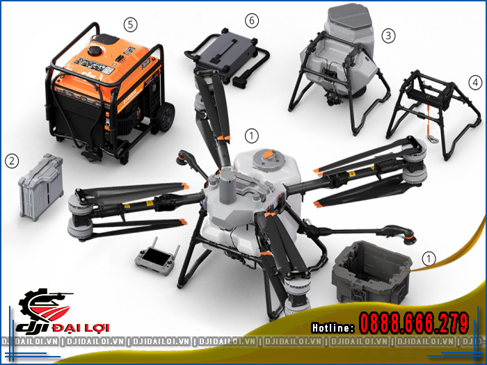 Máy bay phun thuốc DJI T100