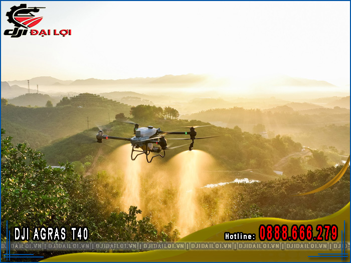 Máy bay phun thuốc DJI T40