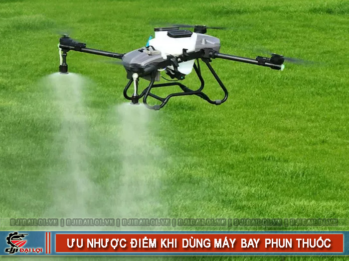 Lợi ích và hạn chế khi thay thế nhân công bằng máy xịt thuốc bay