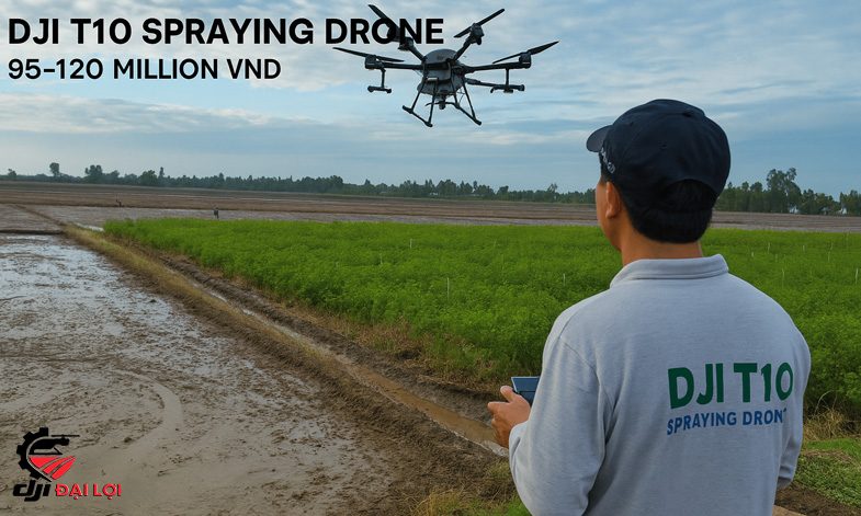 Thử nghiệm phun thuốc sâu bằng máy bay Dji tại Bình Định
