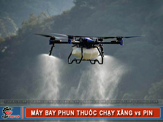 So sánh máy bay phun thuốc chạy xăng và pin chi tiết nhất